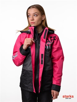 Дождевая куртка STARKS Dry Rain жен. DR 219 (Серый/розовый) M - фото 10164