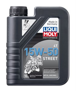 LiquiMoli НС-синт.мот.масло 4T Street 15W-50 SL MA-2 (1л.) 2555 - фото 10544