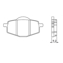 Колодки Brenta синтетика FT 4085 00-00001502 - фото 10720