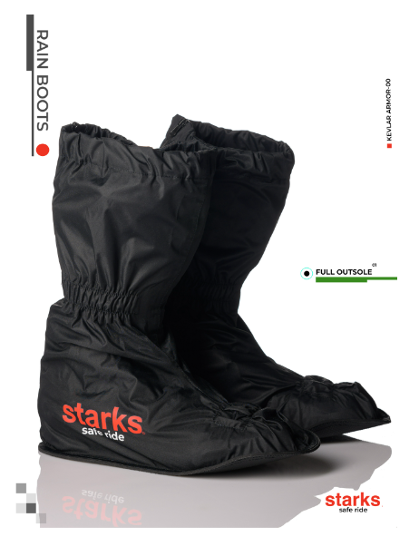 Дождевые бахилы STARKS  Rain Boots S (37-39) черные LC0090-3 - фото 12505