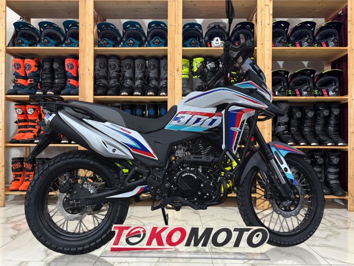 Мотоцикл Regulmoto XADV (белый/ синий, , 200102-1) l4nKy-gNimEZ9VR3TNDmv1 - фото 23481