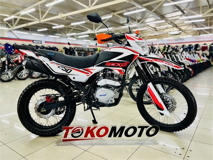 Мотоцикл эндуро ROCKOT ZR250 (белый/красный, 21/18, ЭПТС) (тм) 00000441439-1 - фото 23924