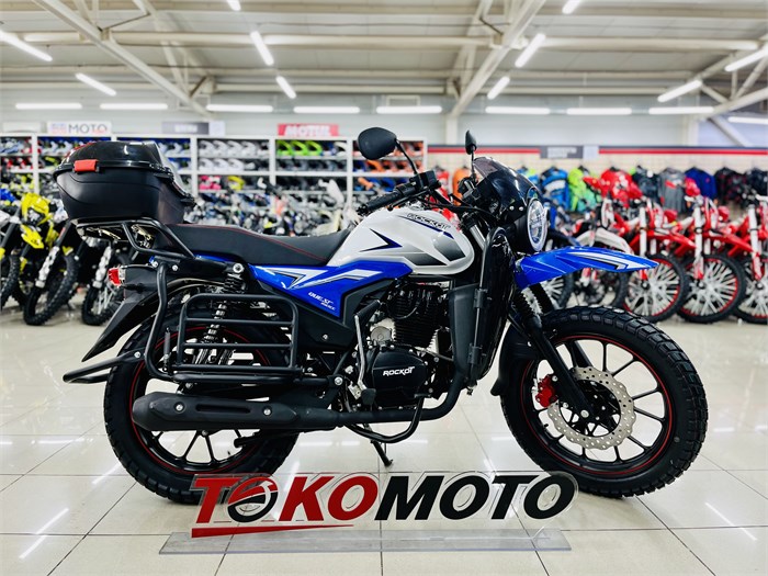 Мотоцикл дорожный ROCKOT QUEST 150 (белый/синий глянцевый, ЭПТС) 00000441080