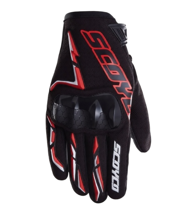 Мотоперчатки SCOYCO MC101 (L, черный/красный, Touch Screen,
Anti-Slip) RM-435515