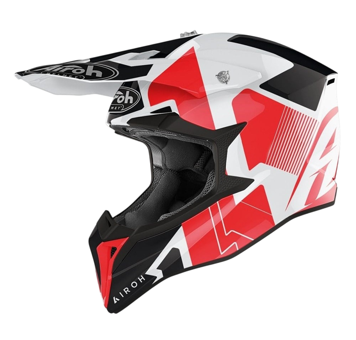 Кроссовый шлем Airoh (Черный/желтый/красный) L V-198