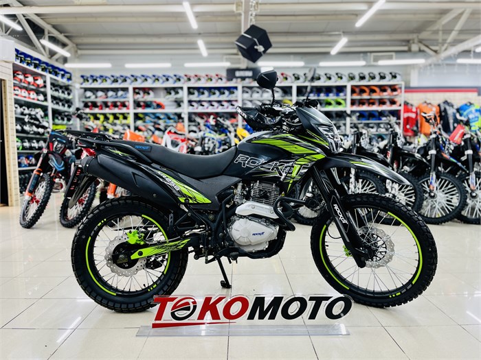 Мотоцикл эндуро ROCKOT XR250 (черный/зеленый, 21/18, ЭПТС) 00000441443