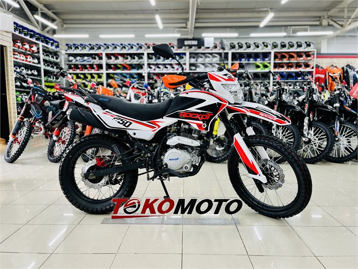 Мотоцикл эндуро ROCKOT ZR250 (белый/красный, 21/18, ЭПТС) 00000441439