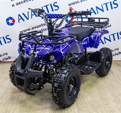 Квадроцикл Avantis ATV Classic mini 49сс 2т (электростартер) Синий паук - фото 4784