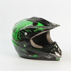 Шлем WLT125 детский Зеленый/черный YXS (47-48) - фото 5777