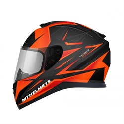 Шлем MT THUNDER EFFECT gloss black orange M - фото 7416