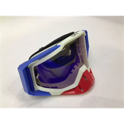 Кроссовые очки ORZ Promo Бело-синие - фото 7892
