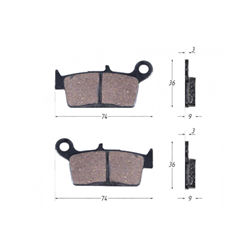 Колодки тормозные дисковые (HF101) LEAD50/90 VtN-gGkIgs-1EpR0CHjna3 - фото 9783