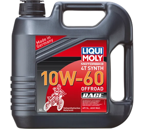 LiquiMoli Синт. мот. масло д/4-т мотоц Motorbike 4T Synth Offroad Race 10W-60 SL (4л) 126044
