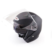 Шлем открытый со стеклом ATAKI JK526 Solid (черный матовый, L)