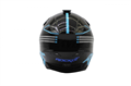 Шлем кроссовый ROCKOT RM-216 Wave (M) (черный/синий глянцевый) 7803