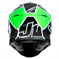 Шлем кроссовый JUST1 J39 THRUSTER (черный/Hi-Vis зеленый/белый глянц.) (L) 1560035-880-7136