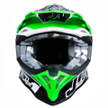 Шлем кроссовый JUST1 J39 THRUSTER (черный/Hi-Vis зеленый/белый глянц.) (L) 1560035-880-7136