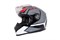 Мотошлем RACER BLD-M62 (M) серый/красный (9) интеграл 138152
