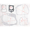 Прокладки компл. полный двиг. CG200 d-64mm SM-PARTS 020159-014-2651